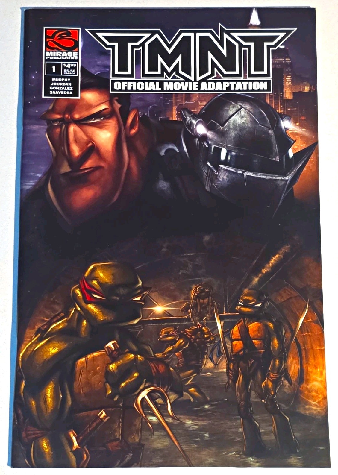 TMNT Official Movie Adaptation #1 Mirage VF 2007 First Edition Turtles Comic TMNT Official Movie Adaptation #1 Mirage VF 2007 First Edition Turtles Comic