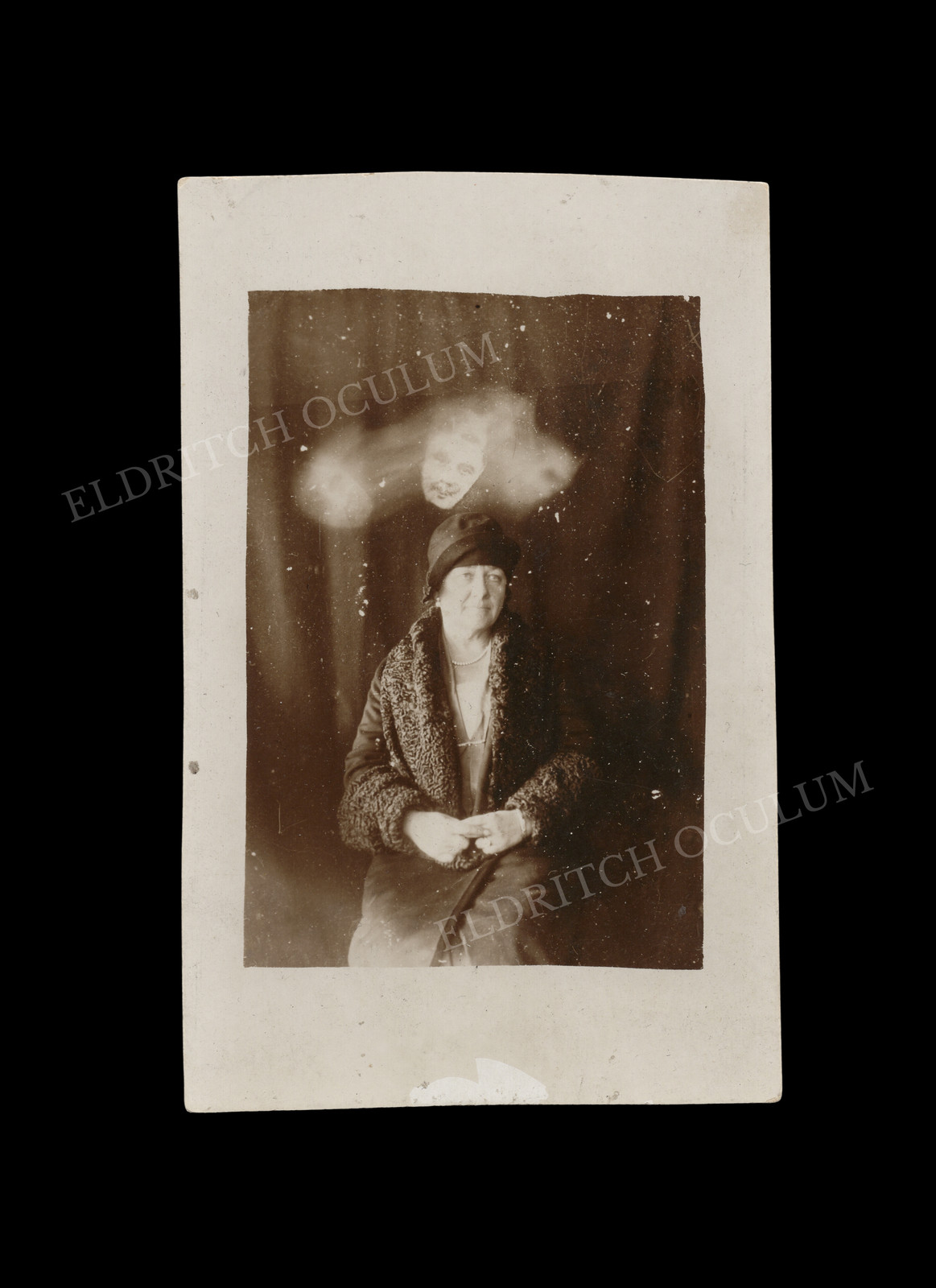 Spirit Photograph, William Hope Crewe Circle RPPC c. 1920 RARE Occult Spirit Photograph, William Hope Crewe Circle RPPC c. 1920 RARE Occult
