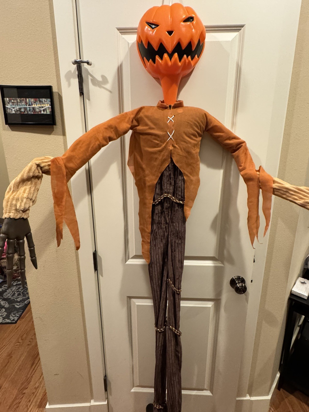 NIGHTMARE BEFORE CHRISTMAS Hanging Posable Halloween Pumpkin King 72\ NIGHTMARE BEFORE CHRISTMAS Hanging Posable Halloween Pumpkin King 72\