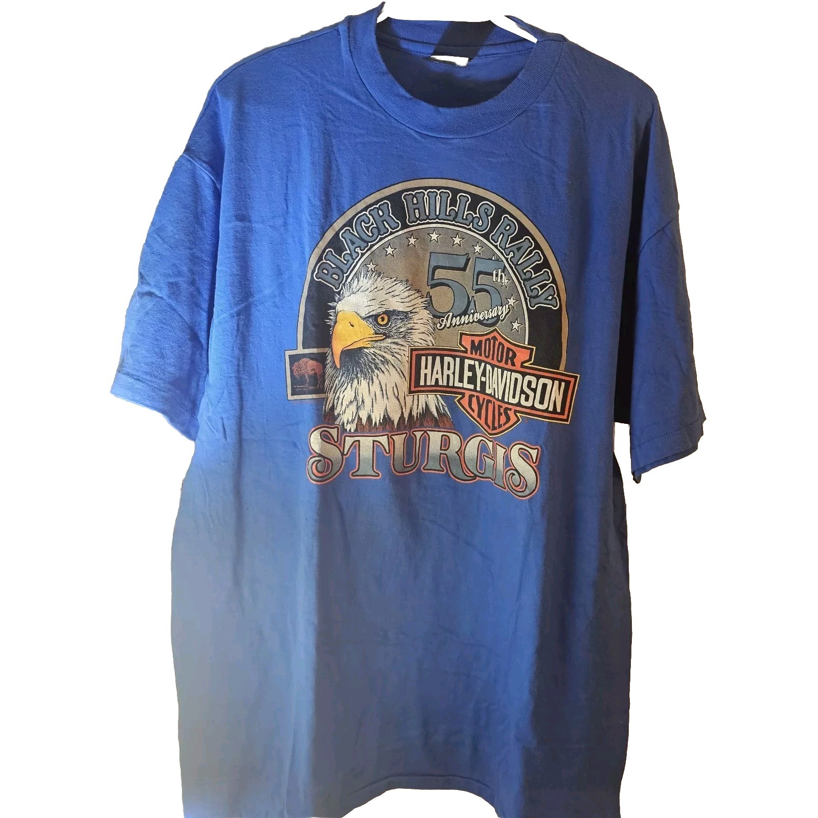 Vtg 1995  Harley-Davidson 55th Anniversary Sturgis Black Hills Rally TEE Sz XL