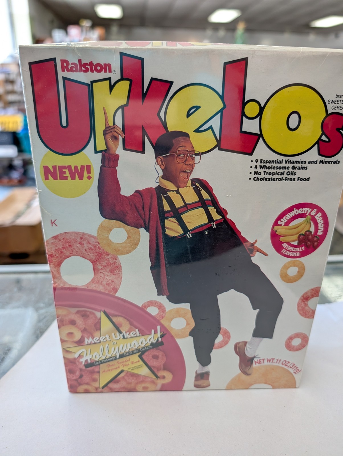 Vintage 1991 Ralston Urkel-Os Cereal Box Family Matters TV Show Jaleel White Vintage 1991 Ralston Urkel-Os Cereal Box Family Matters TV Show Jaleel White