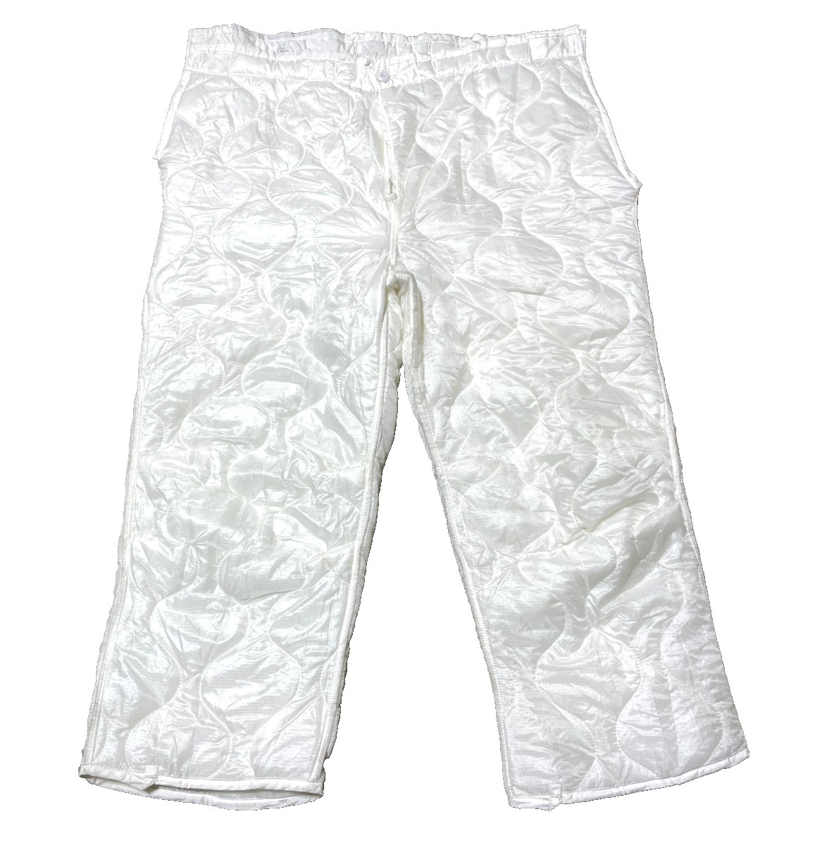 USGI MILITARY ARCTIC Army SNOW CAMO M-65 M65 Pant Trouser Liner WHITE L / L EXC