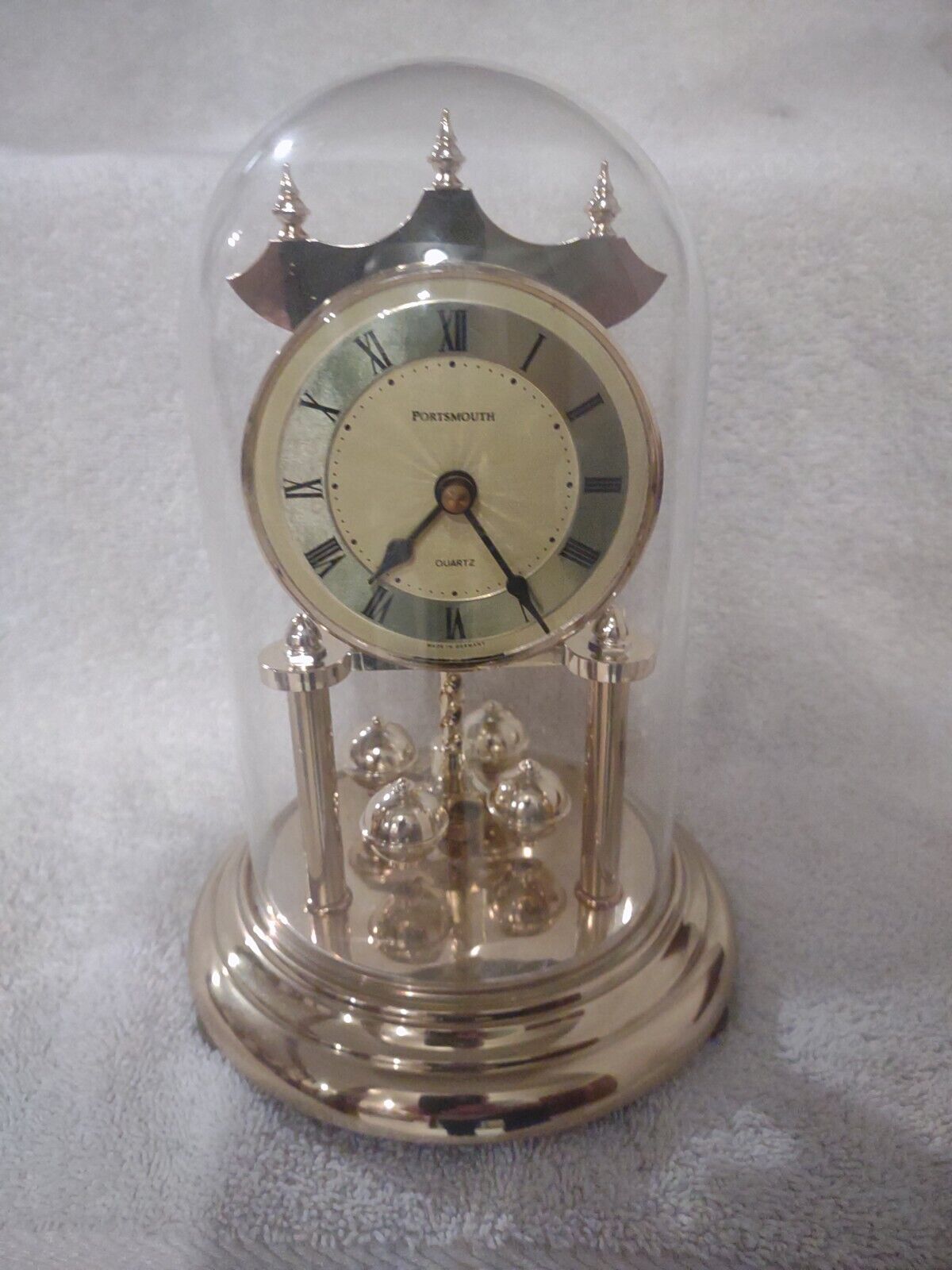 Portsmouth Quartz Anniversary Clock Made In Germany-In Working/Running Condition