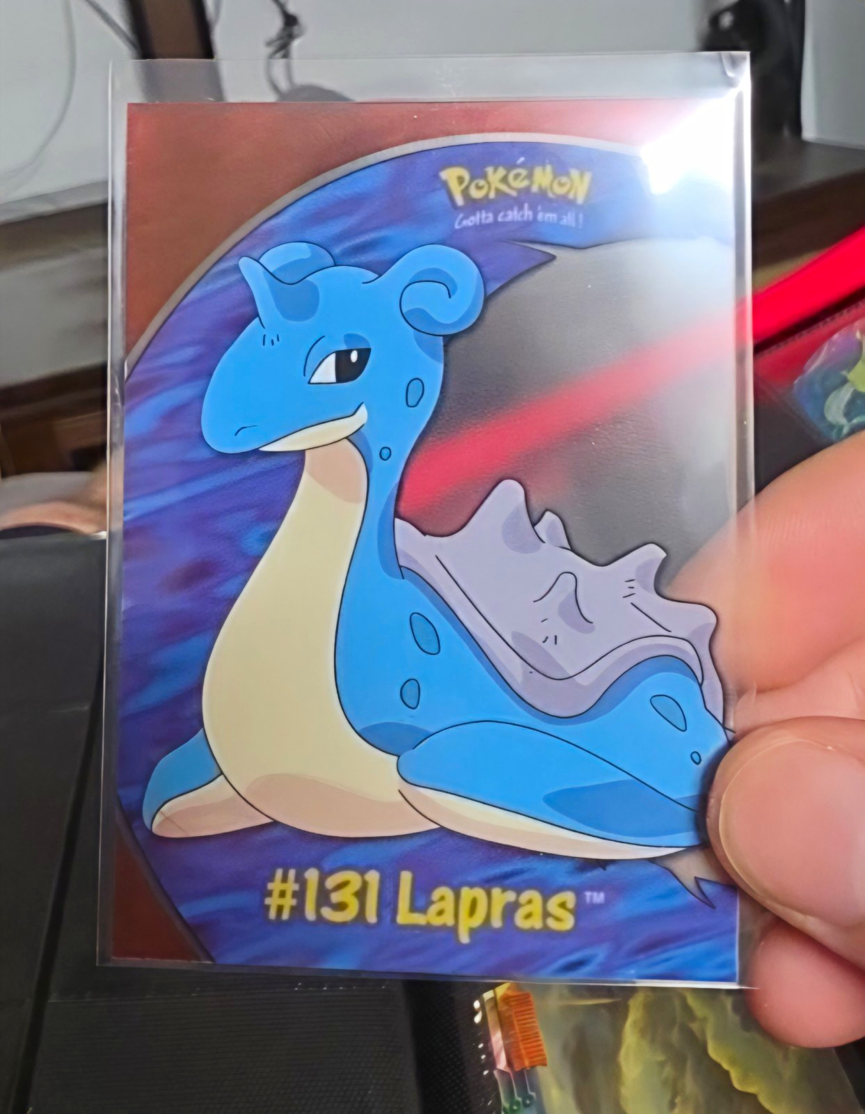 Topps Pokémon TV Animation Edition PC10 #131 Lapras Sticker Trading Card 2000
