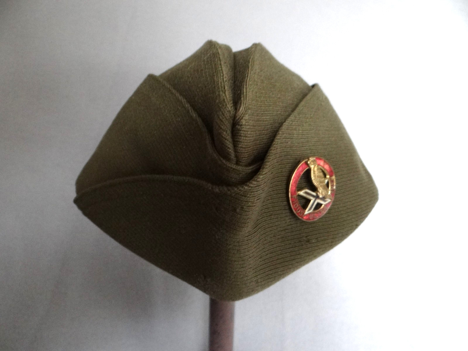 Original WWII US Army 2nd Coastal Artillery Officer Overseas Garrison Hat