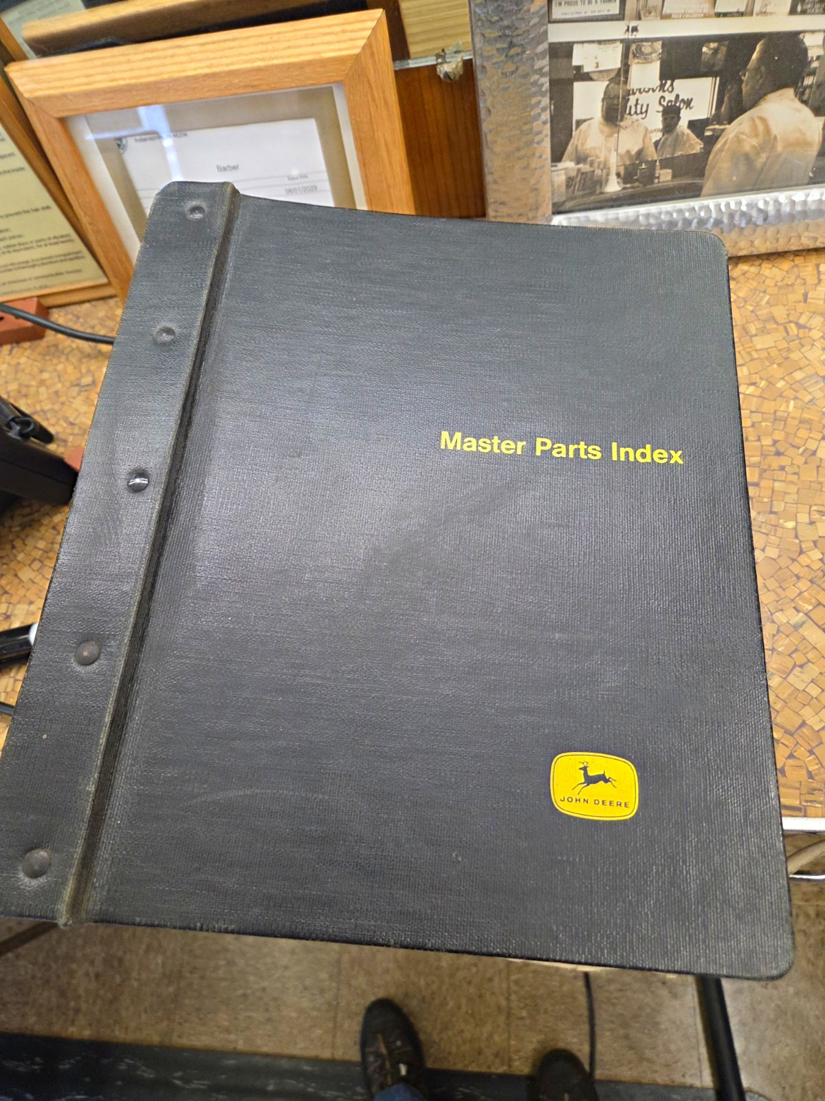 John Deere Master Parts Index Binder SK-1005 Original Manual 1970