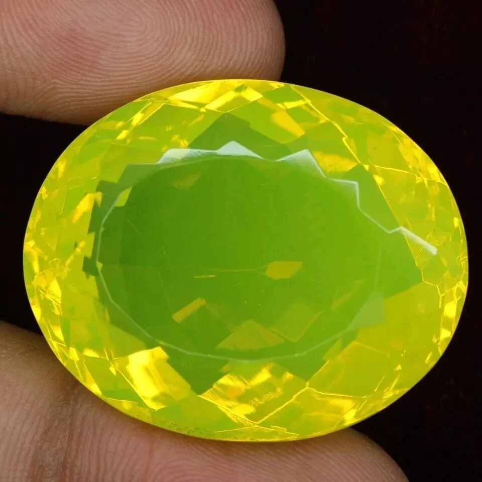 92.00 Ct+ Natural Yellow Opal Fire Flawless Certified Loose Gemstone Oval Cut 92.00 Ct+ Natural Yellow Opal Fire Flawless Certified Loose Gemstone Oval Cut