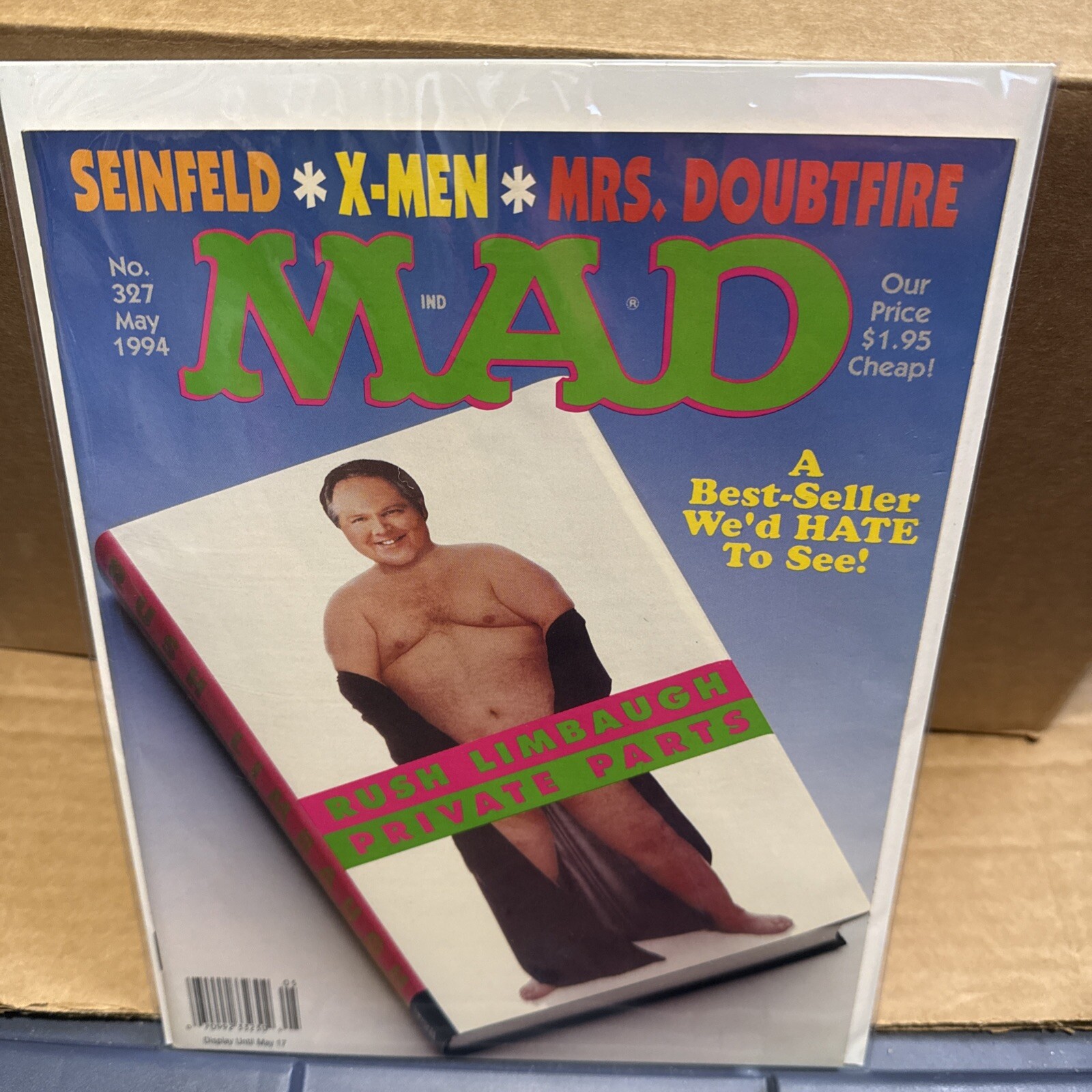 Mad Magazine #327 FN 1994 MINTY CONDITION, BOARD & BAGGED