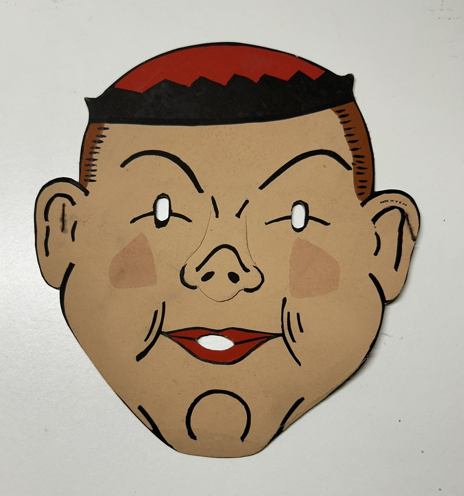VTG 1930's Oscar Mayer Yellow Band German Wieners Die Cut Kids Halloween Mask VTG 1930's Oscar Mayer Yellow Band German Wieners Die Cut Kids Halloween Mask