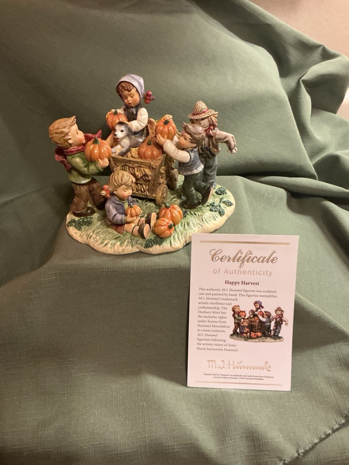 MI HUMMEL- Happy Harvest- RARE- Danbury Mint