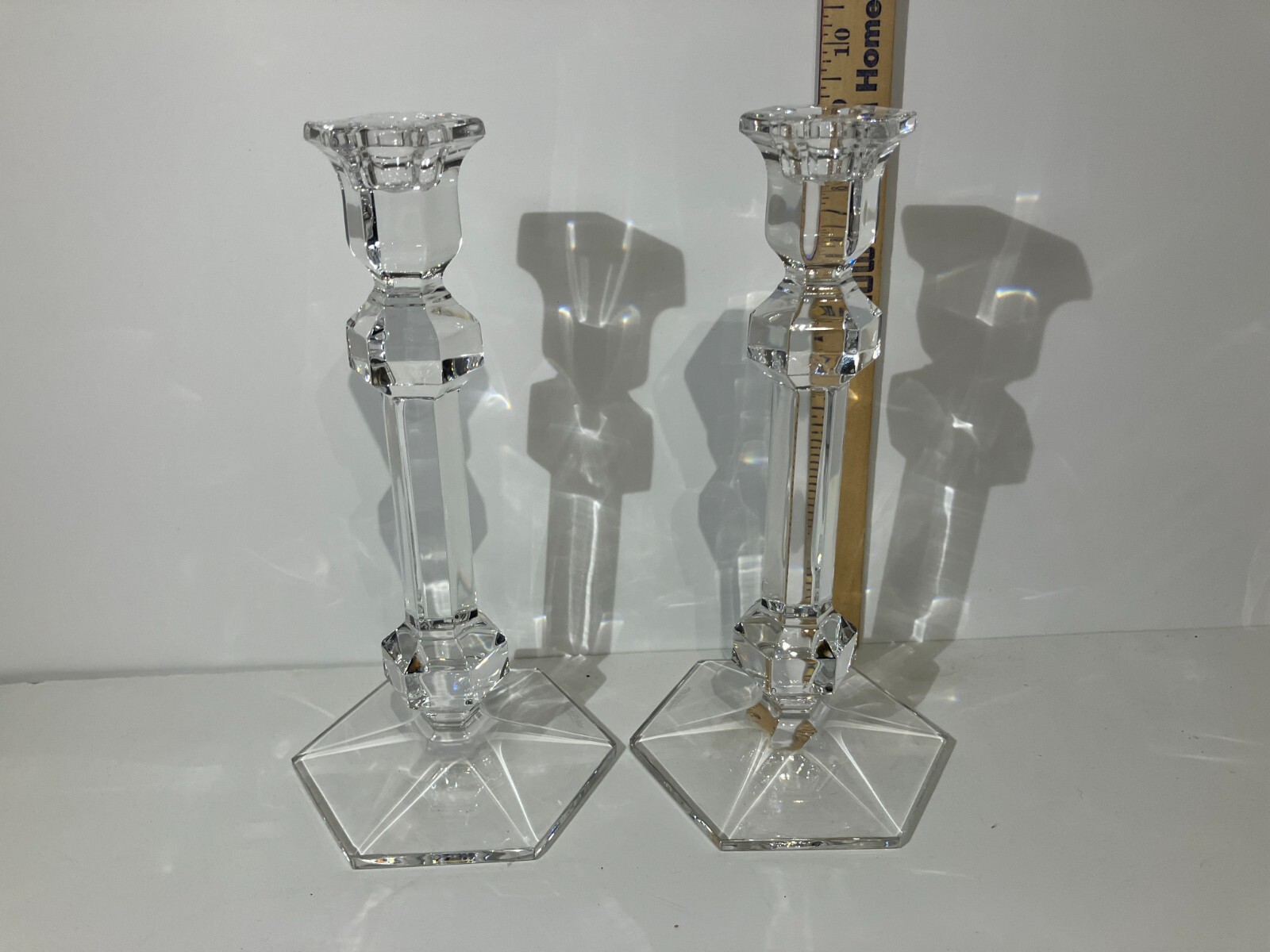 Val St Lambert Set if 2 candlesticks