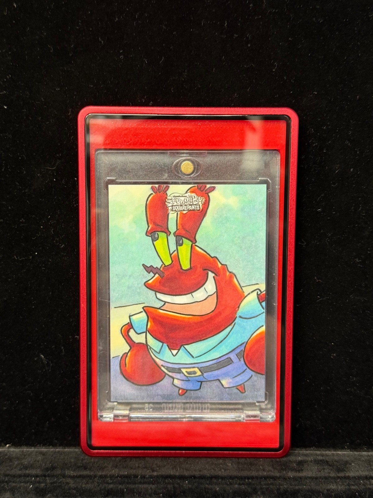 2025 Topps Chrome SpongeBob SquarePants 25th Mr Krabs Artist Auto Sketch #1/1