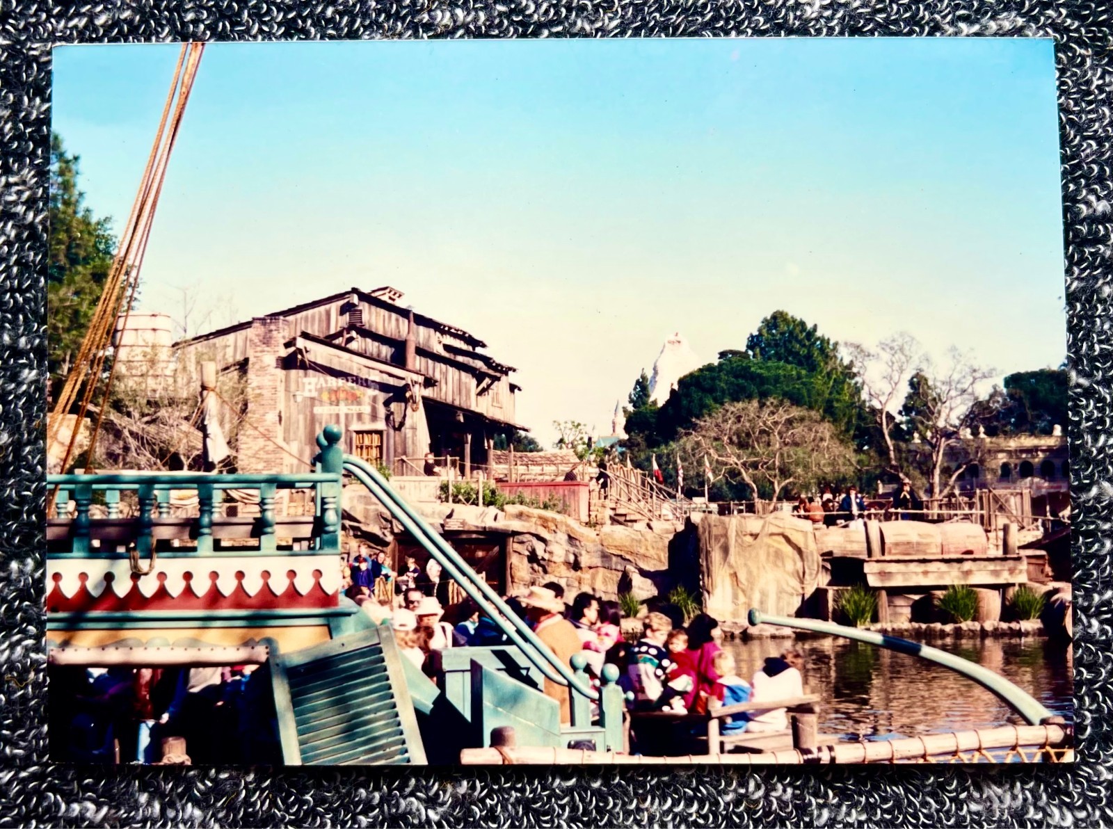 DISNEYLAND Photo KEEL BOAT  HARPER'S CIDER MILL on TOM SAWYER Rivers of America