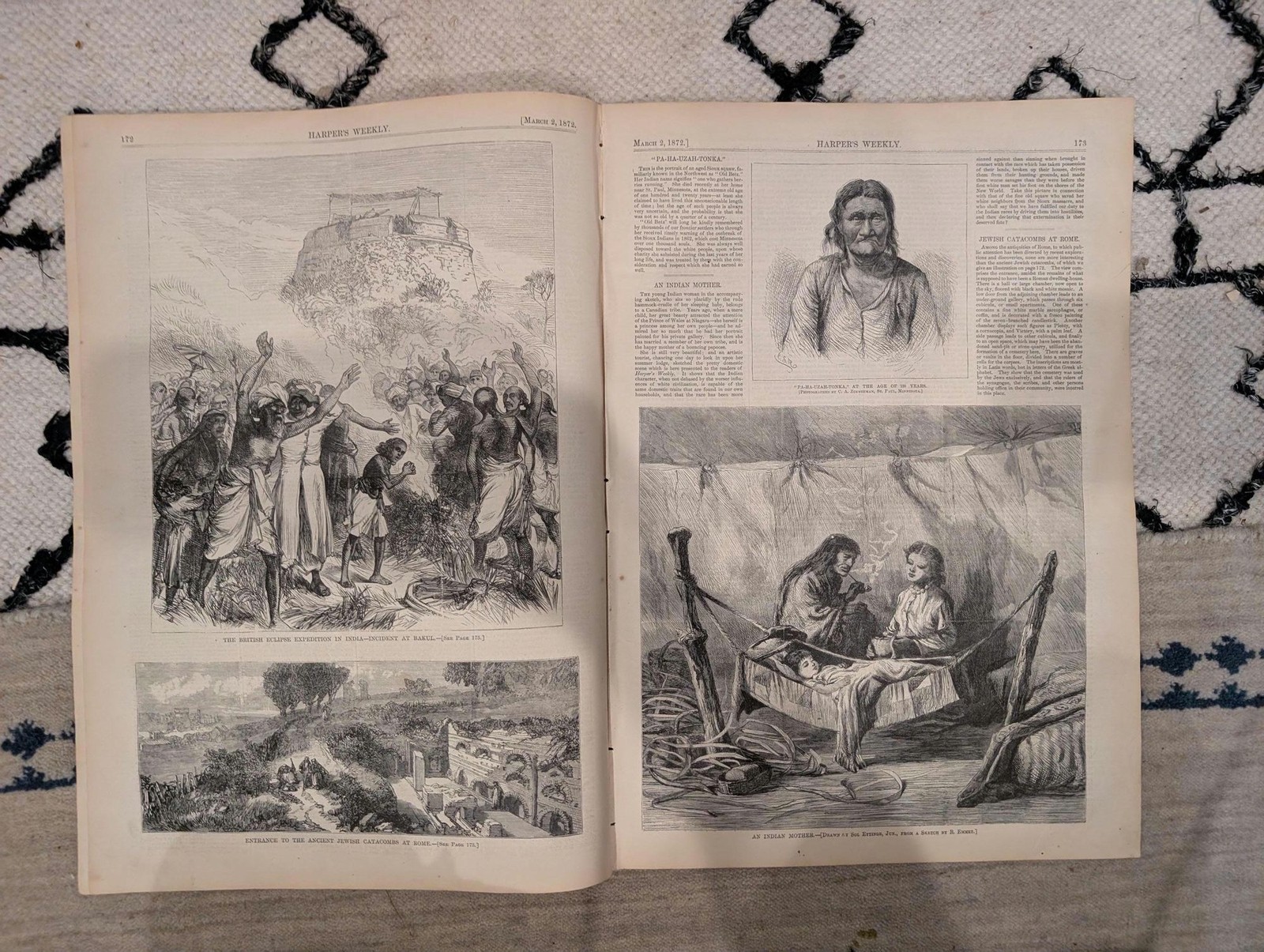1872 Oliver Twist Harpers Weekly March 02 India Eclipse Fagin