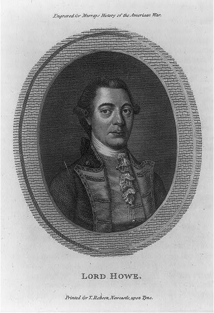 Richard Howe Lord Howe 1782 Engraved Military Portrait Newcastle upon Tyne