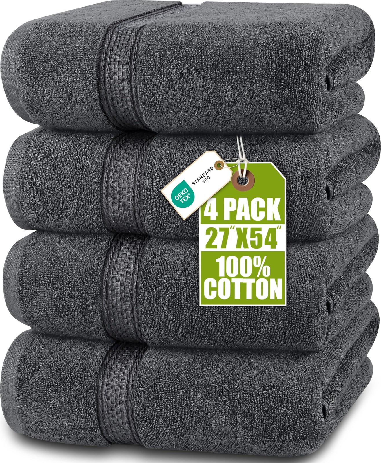 Utopia Towels 4 Pack Bath Towels Set 27 by 54 Inches 100% Ring Spun Cotton Utopia Towels 4 Pack Bath Towels Set 27 by 54 Inches 100% Ring Spun Cotton