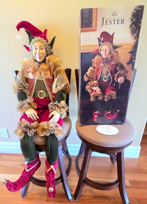 Costco Kirkland Decorative Old World Jester 48 inch Doll Christmas Mardi Gras Costco Kirkland Decorative Old World Jester 48 inch Doll Christmas Mardi Gras