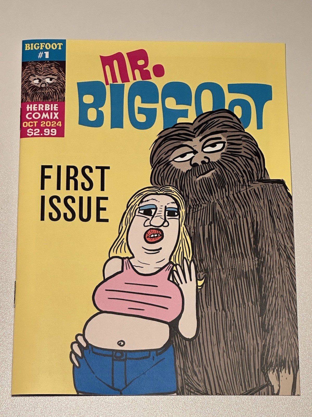 Mini-Comic MR. BIGFOOT #1 (10/2024) indie, Hand-crafted, Limited, DIGEST SIZE Mini-Comic MR. BIGFOOT #1 (10/2024) indie, Hand-crafted, Limited, DIGEST SIZE