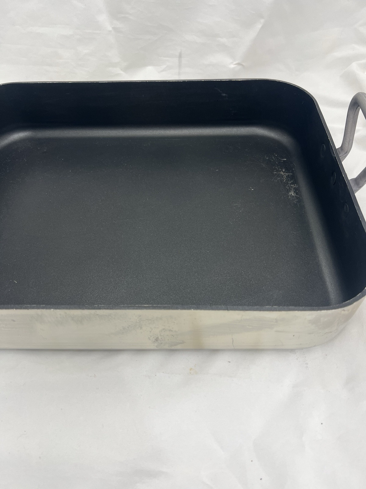 WILLIAM SONOMA FRANCE Professional Large Nonstick Roaster Roasting Pan 18 X 14