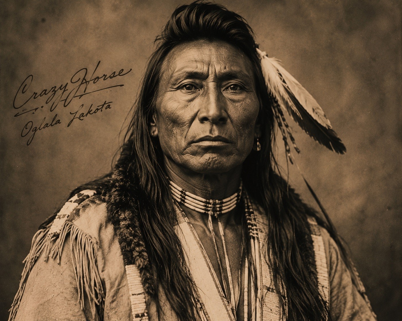 pt244 Crazy Horse Chief Native American \ pt244 Crazy Horse Chief Native American \