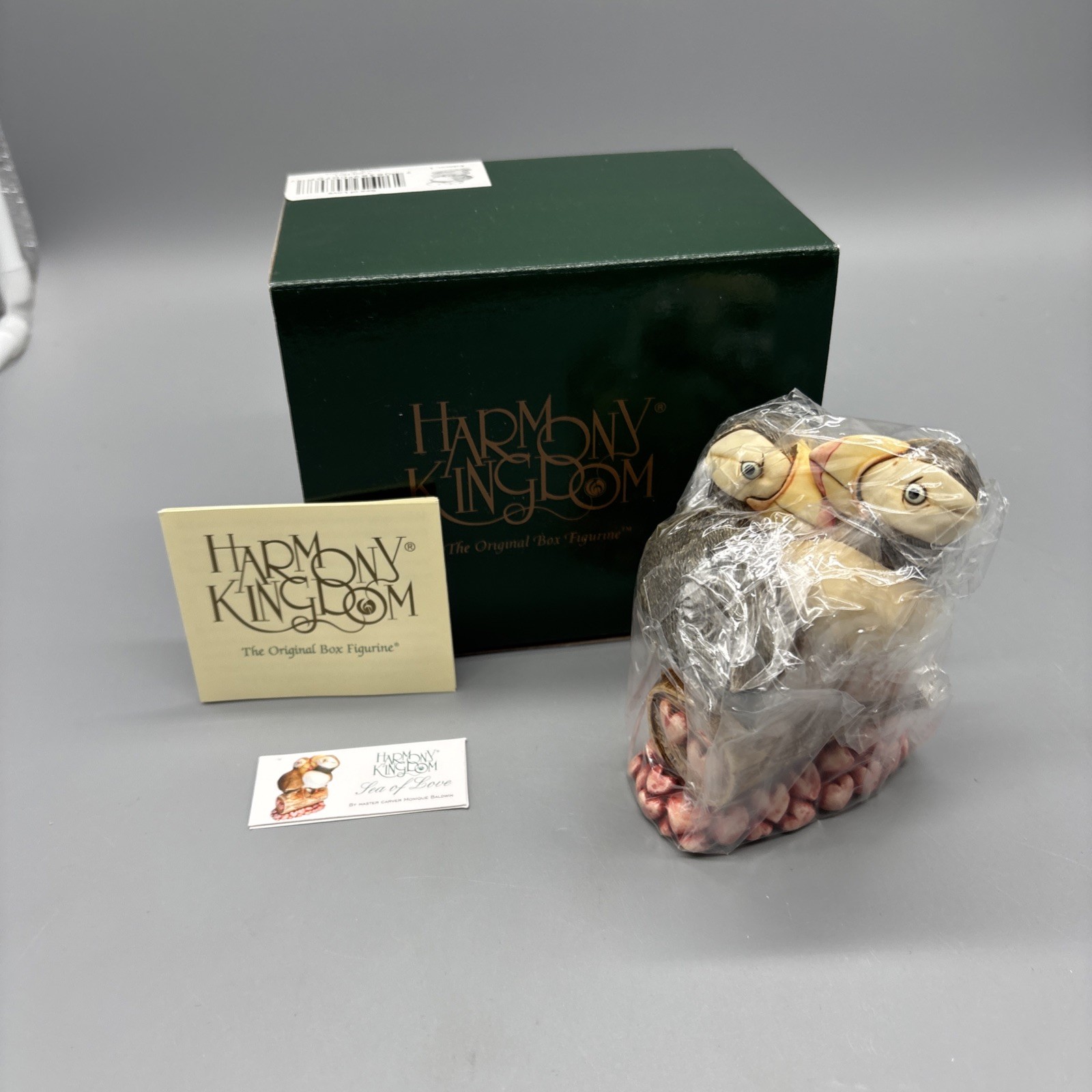 Harmony Kingdom Sea Of Love Puffins Trinket Box 1st Edition Figurine Harmony Kingdom Sea Of Love Puffins Trinket Box 1st Edition Figurine