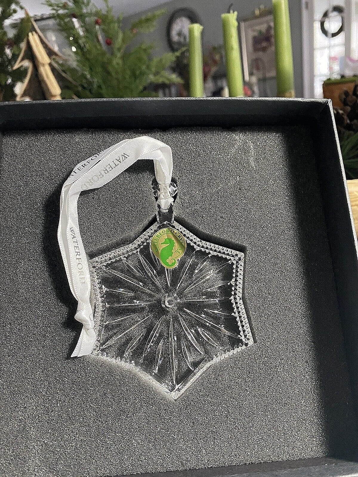 NIB Waterford 2019 Snowflake Crystal Ornament No Date Etched on Ornament