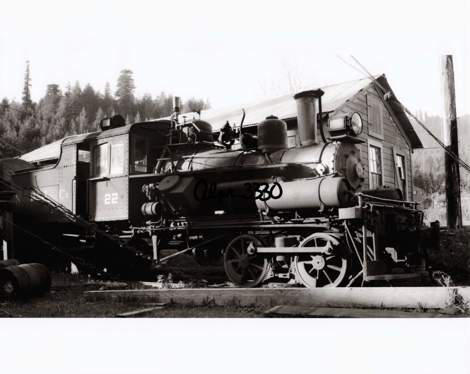 8 x 10 Photo:  Northern Redwood Lumber # 22 Korbel CA 3/15/1939