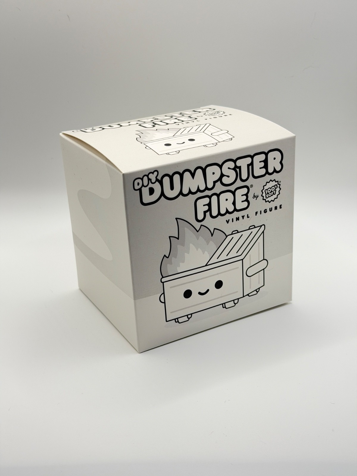 100% Soft DIY Dumpster Fire Vinyl Figure Blank Customizable NEW Never Opened