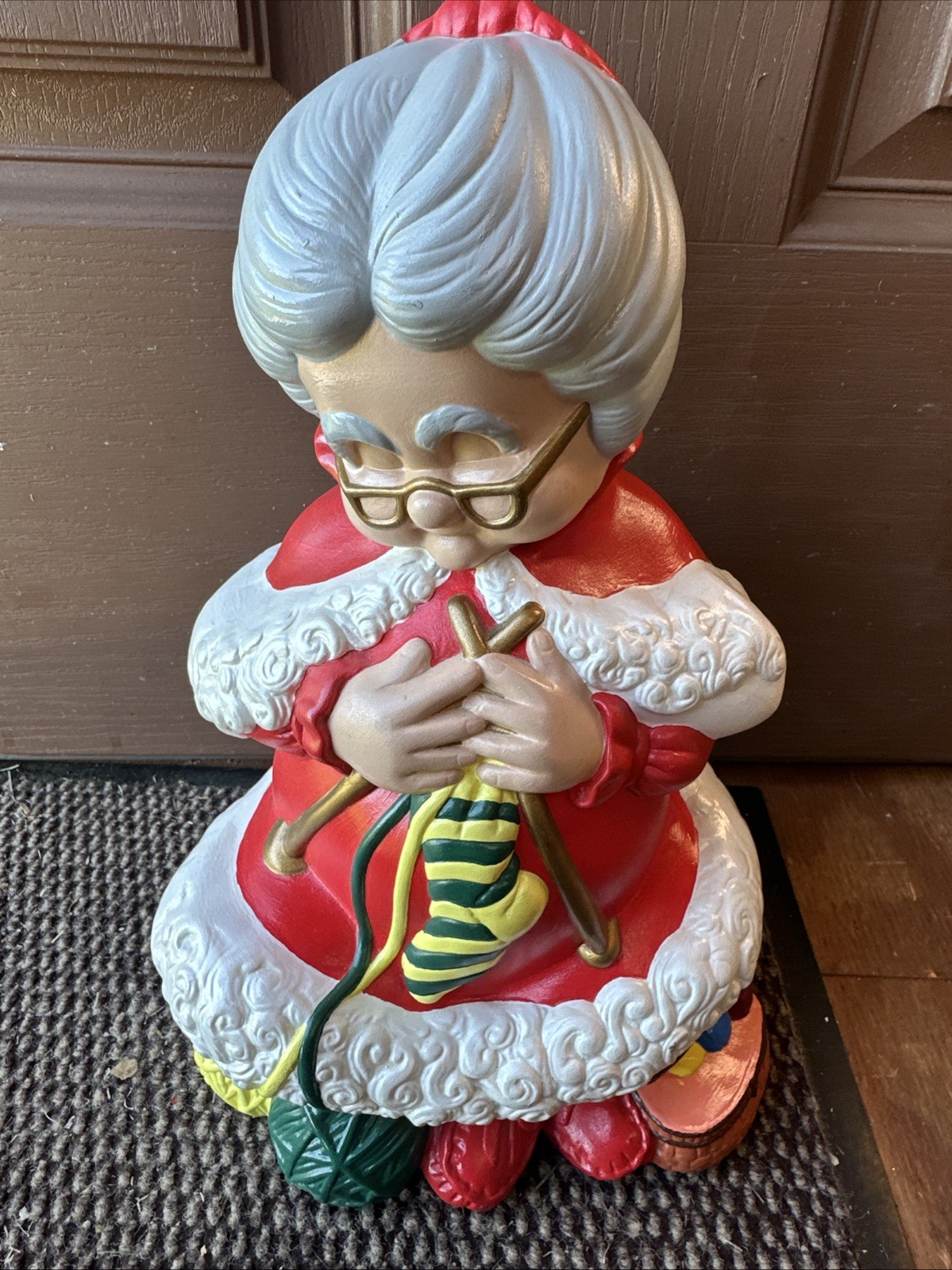 Vintage Atlantic Mold Mrs Santa Claus Ceramic Figure 14\