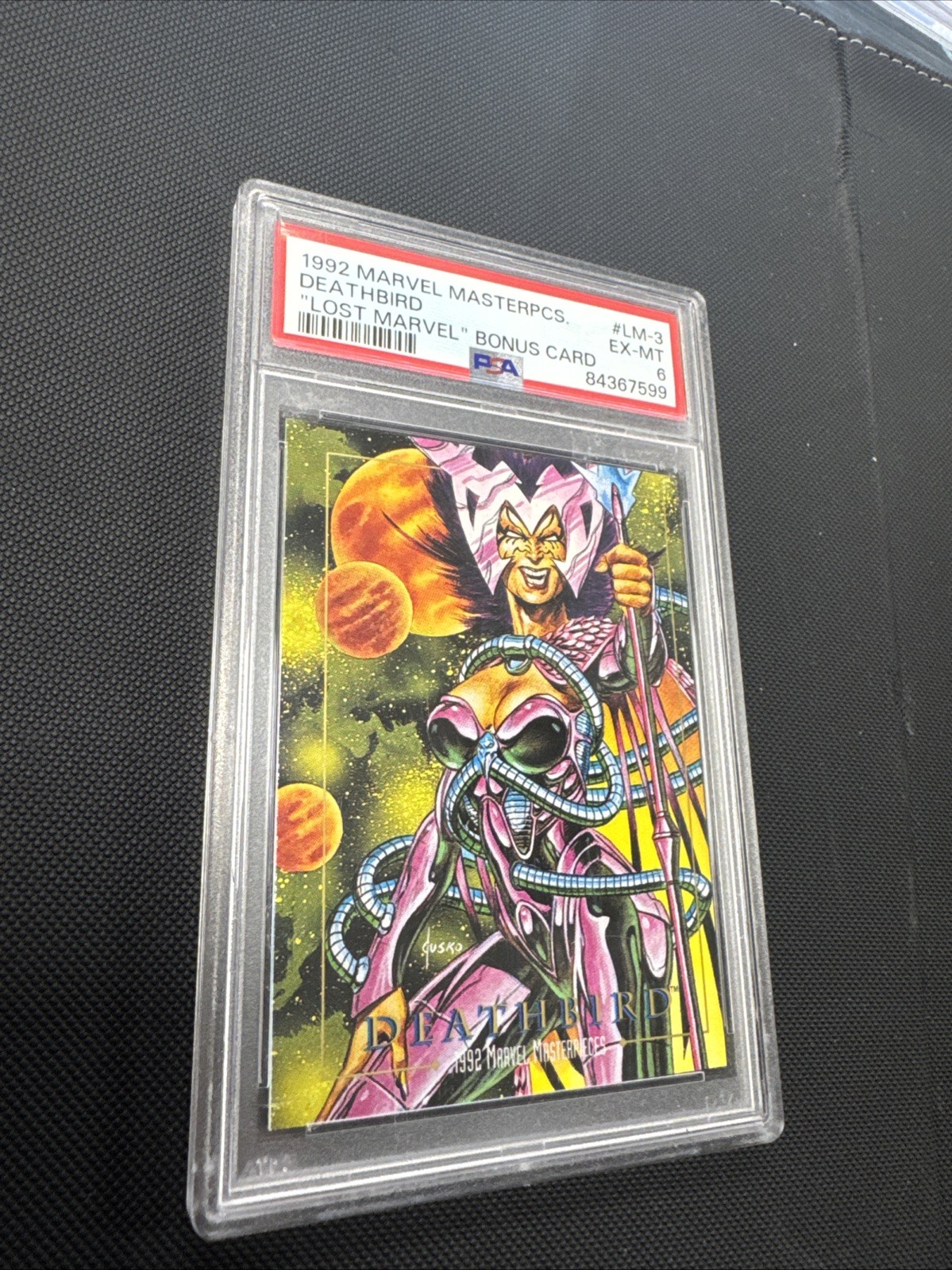 1992 Marvel Masterpcs. Deathbird #LM-3 PSA 6