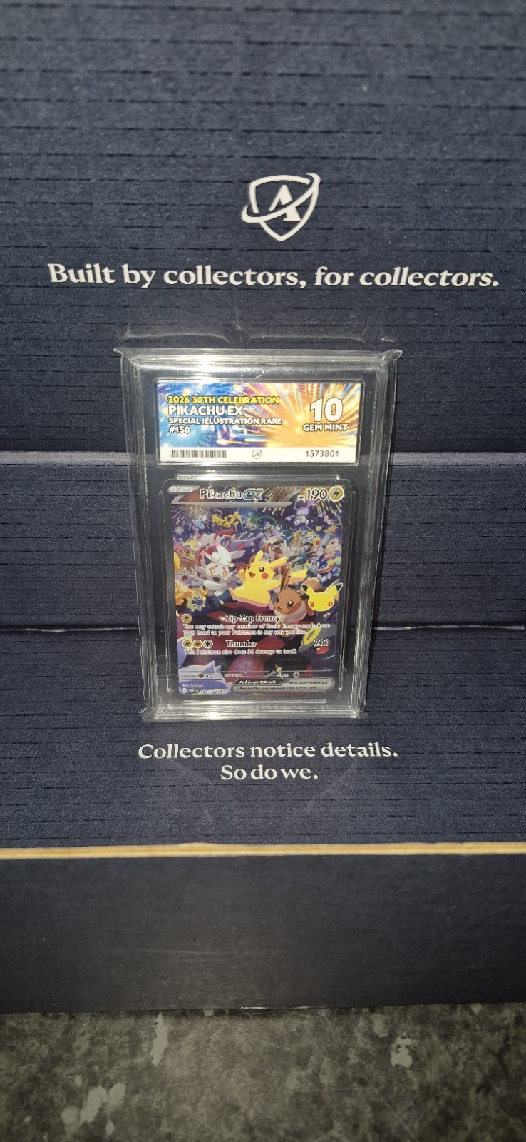 Pokémon 30th Celebrations Pikachu EX SIR 150/128 - ACE 10 PERFECT SUBGRADES Pokémon 30th Celebrations Pikachu EX SIR 150/128 - ACE 10 PERFECT SUBGRADES
