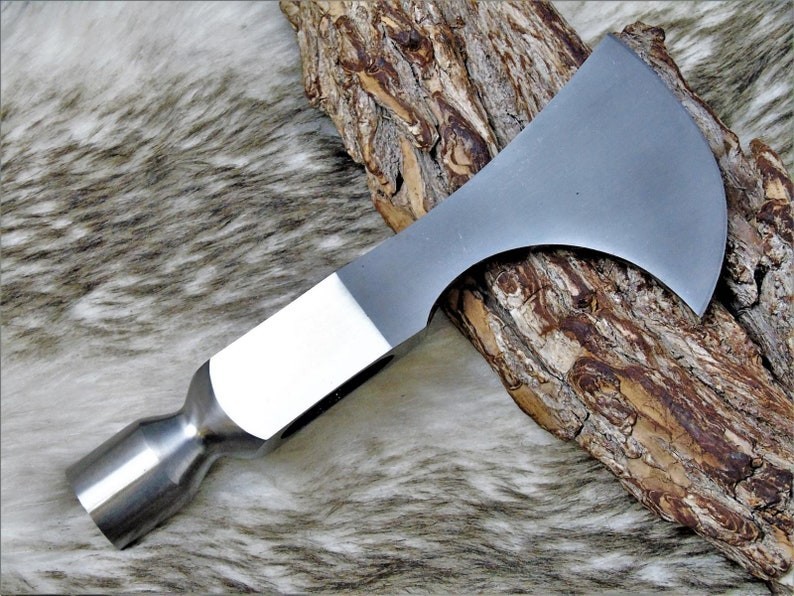 CUSTOM MADE AXE HEAD HATCHET TOMAHAWK TACTICAL 1095 HIGH POLISH CARBON STEEL 629