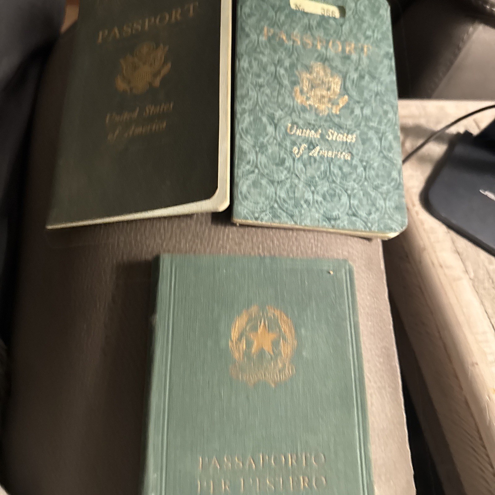 Vtg Lot Of 3 Retired Passports 50’s & 70’s Two American And 1 Italian Vtg Lot Of 3 Retired Passports 50’s & 70’s Two American And 1 Italian