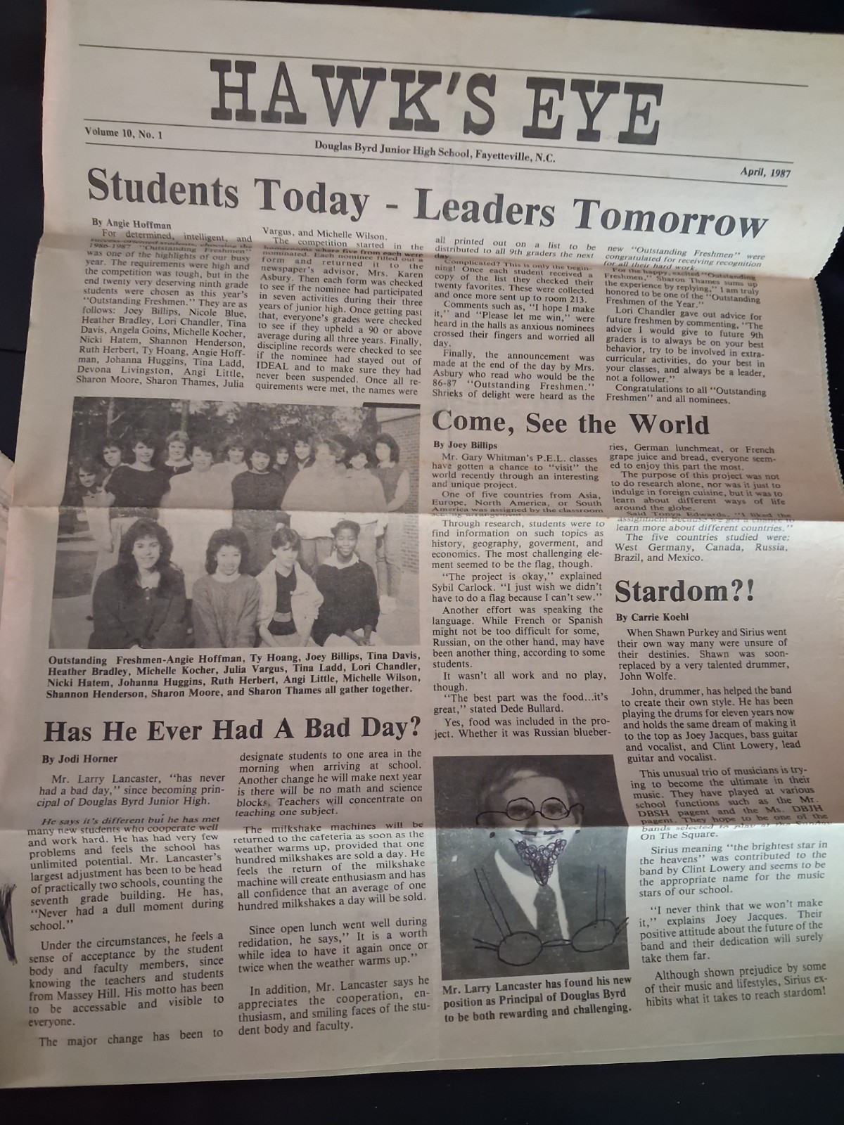 Fayetteville north carolina douglas bird student papers