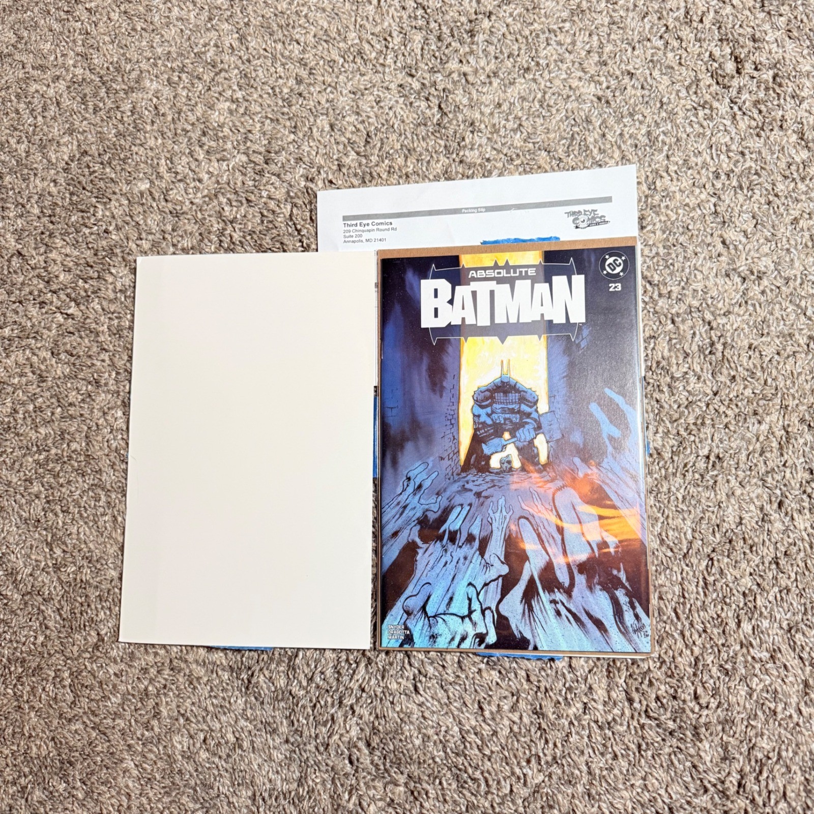 Absolute Batman #23 Felix Comic Art James Harren Exclusive-IN HAND Absolute Batman #23 Felix Comic Art James Harren Exclusive-IN HAND