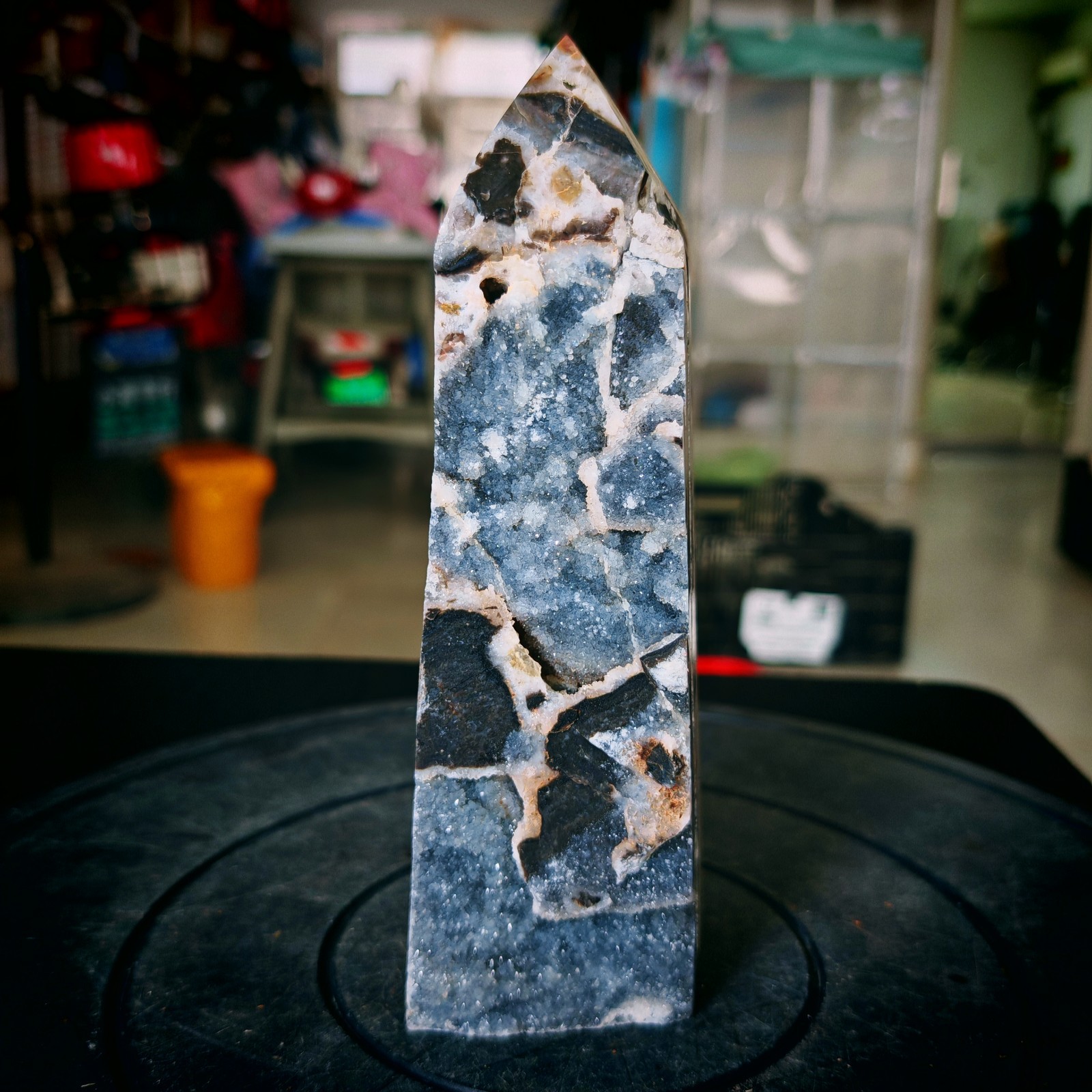 3.74LB Natural zinc ore raw stone tower crystal specimens Healing 1.7kg