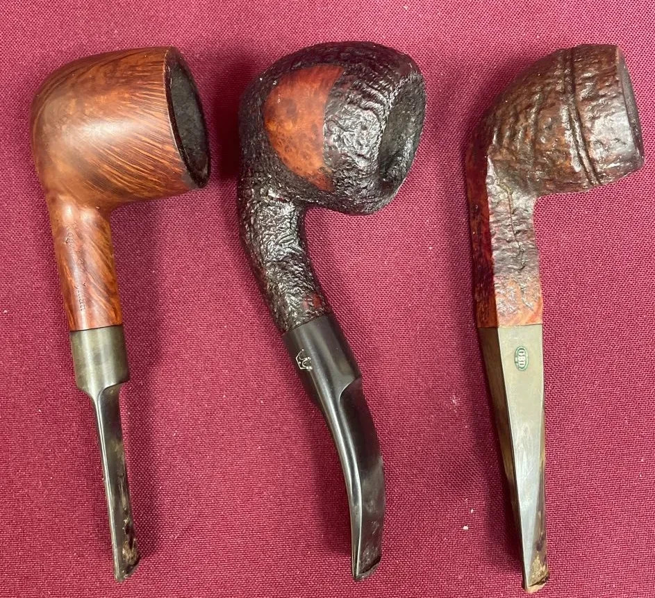 Vintage European Briar Estate Pipe 3-Piece Lot - GBD, Rattray\'s, London Made Vintage European Briar Estate Pipe 3-Piece Lot - GBD, Rattray\'s, London Made