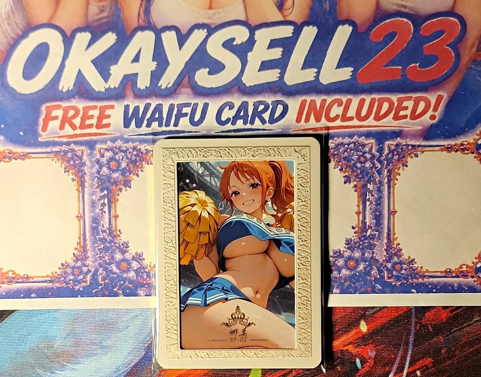 Nami - One Piece Rare PROMO Card #091/288 Insert Serial Numbered + FREEBIE CARD