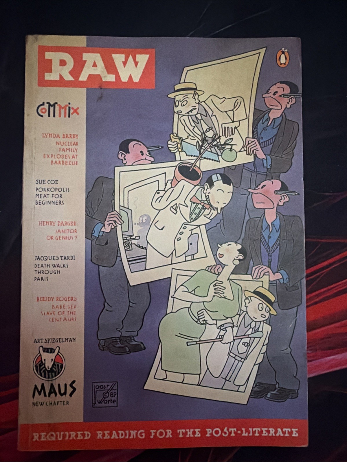 RAW Magazine Vol 2 No 2 1990 Art Spiegelman MAUS Comics Anthology Vintage