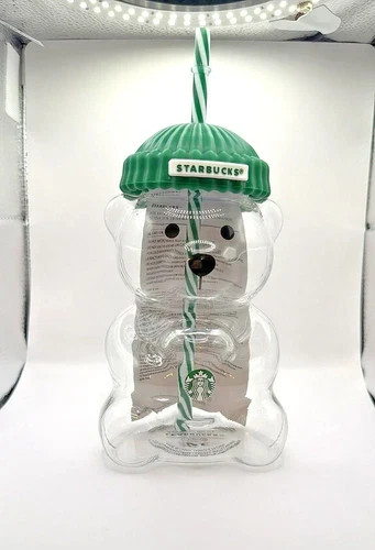 2025 Glass Starbucks Bearista Bear Cold Cup Holiday Limited Edition New