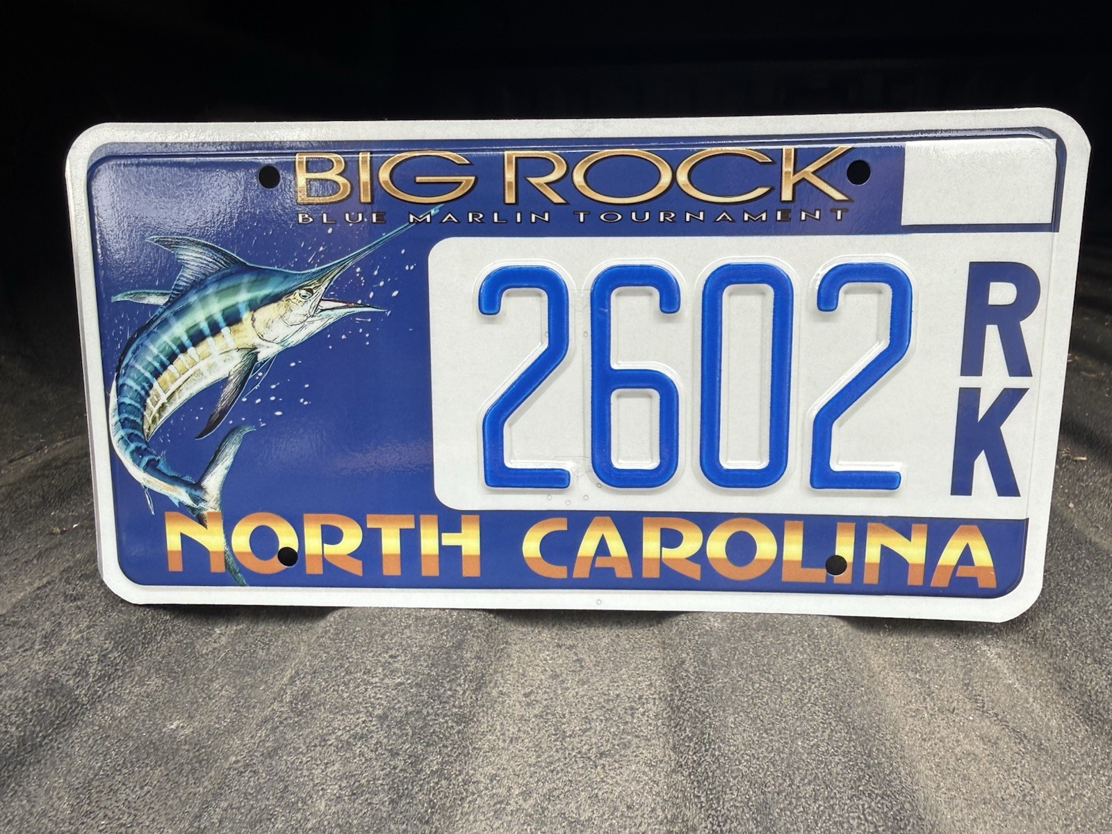 North Carolina Big Rock Blue Marlin Tournament License Plate