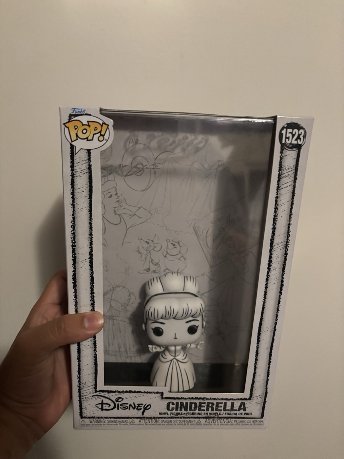 Funko Pop Art Covers Disney Cinderella Sketched Deco #1523 Vinyl New
