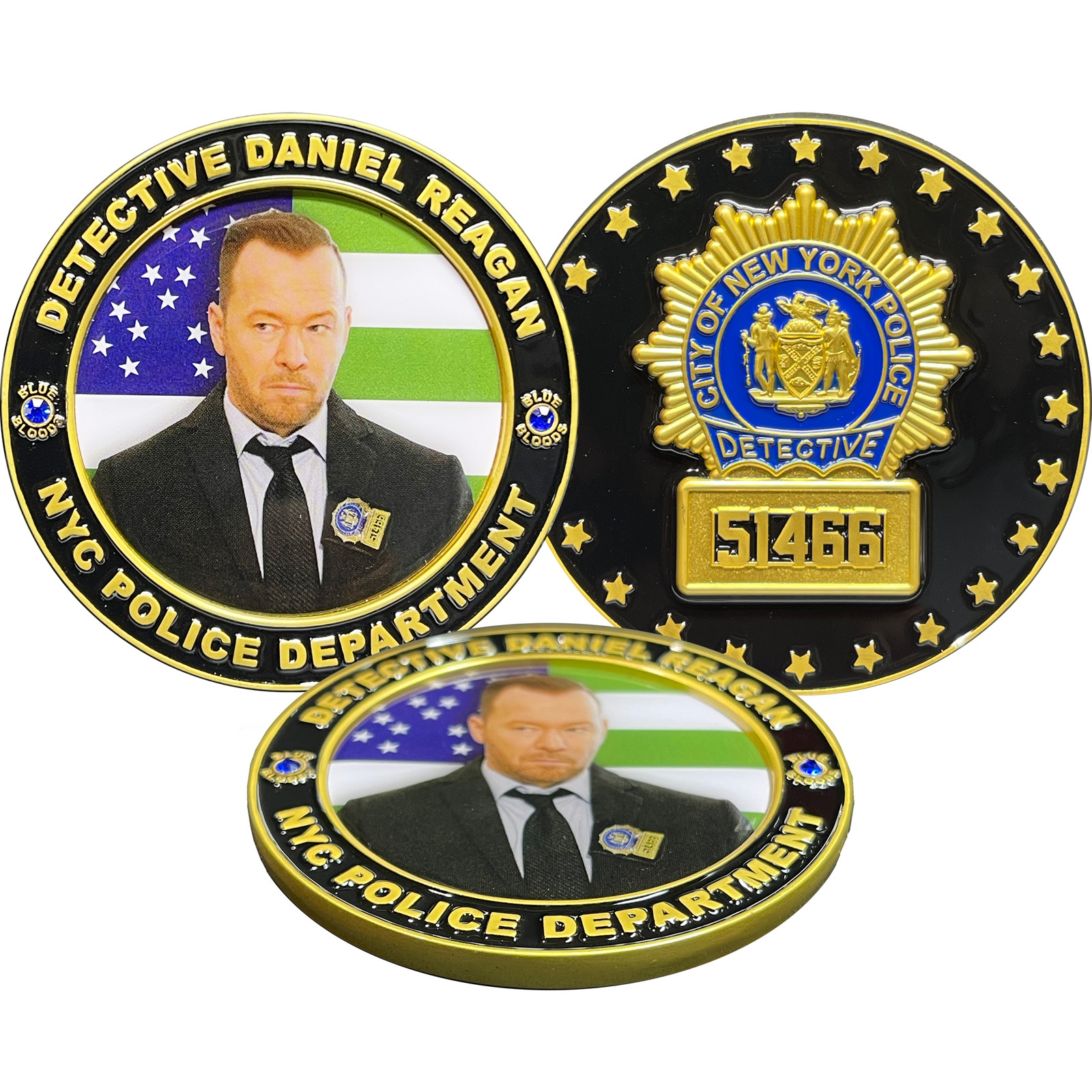 BL4-004 Blue Bloods NYPD Detective Daniel Reagan Police Officer Donnie Wahlberg