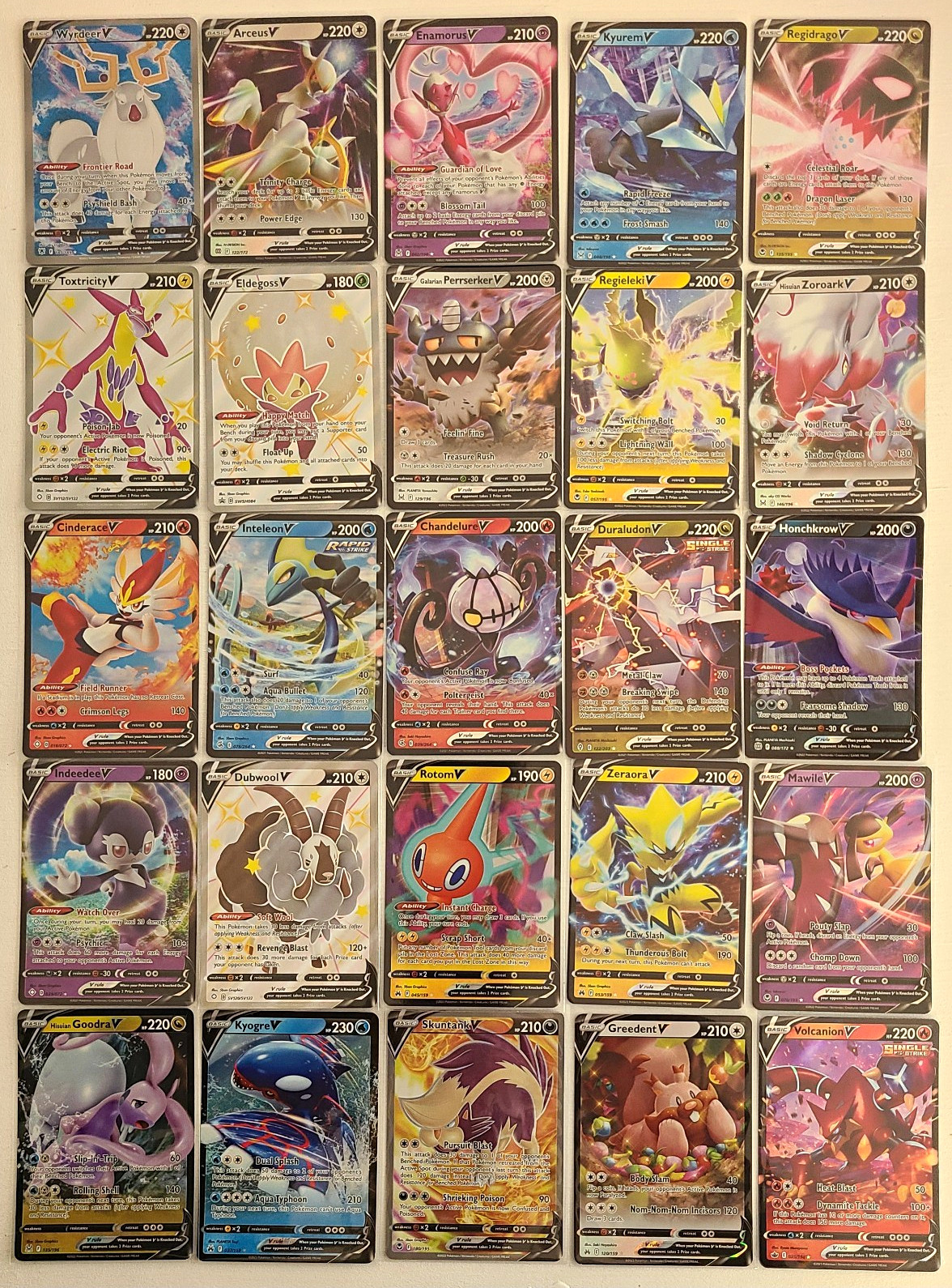 Pokemon V card Bundle (Lot of 25 Cards) ALL NEAR MINT