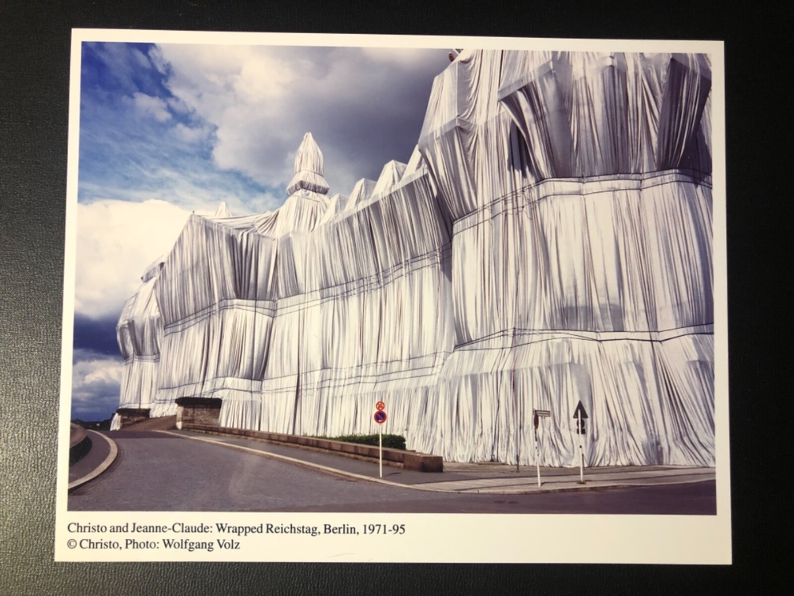 VINTAGE CHRISTO WRAPPED REICHSTAG 8''X10'' RARE PROJECT PHOTO BY WOLFGANG VOLZ