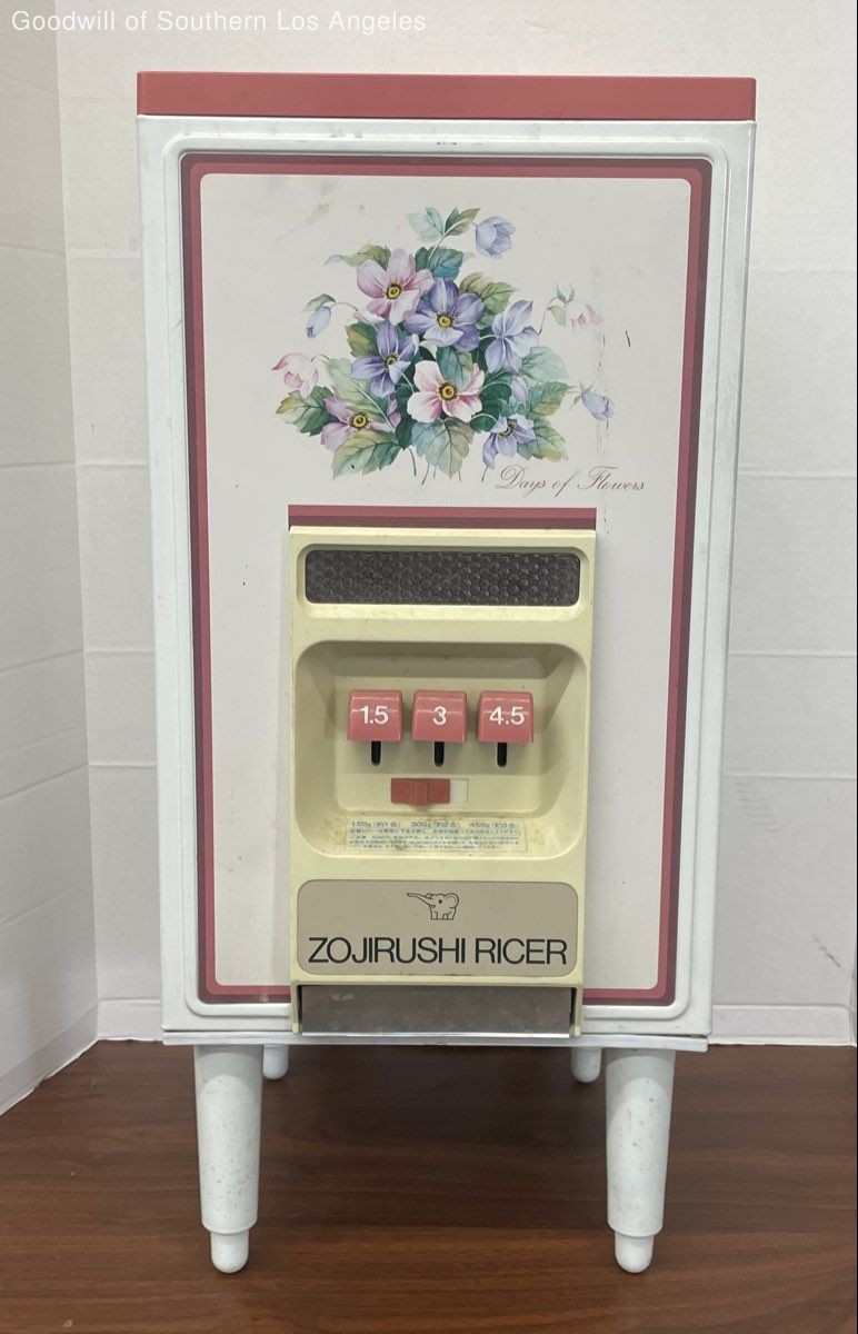 Vintage Zojirushi Ricer Rice Dispenser AR-2300s Floral Days of Flowers Japan