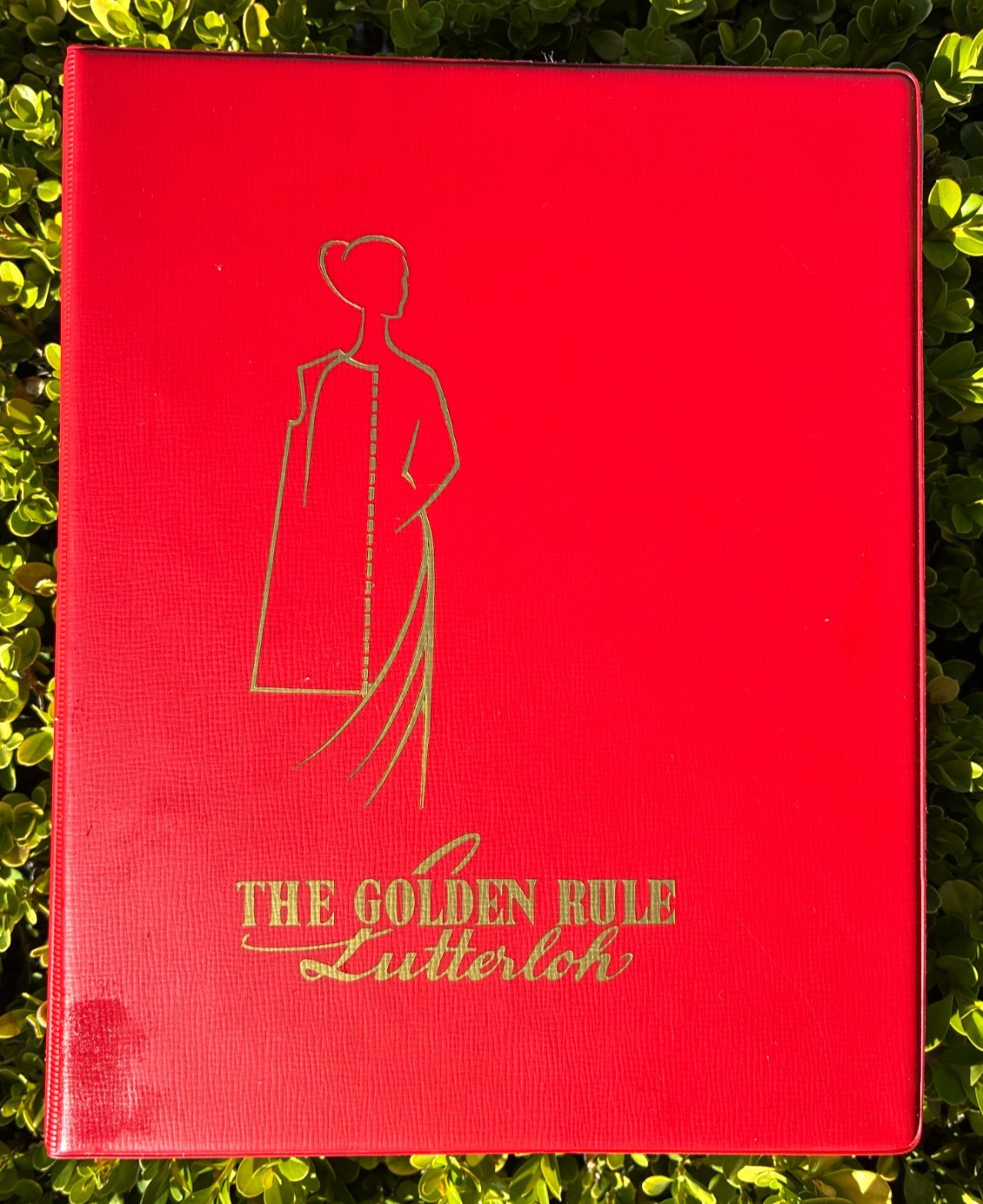 VTG Lutterloh THE GOLDEN RULE Sew Pattern Book Modeverlag RED 1969 Germany EUC