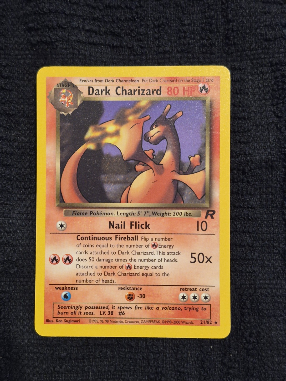 Dark Charizard #21 Pokemon Team Rocket NM