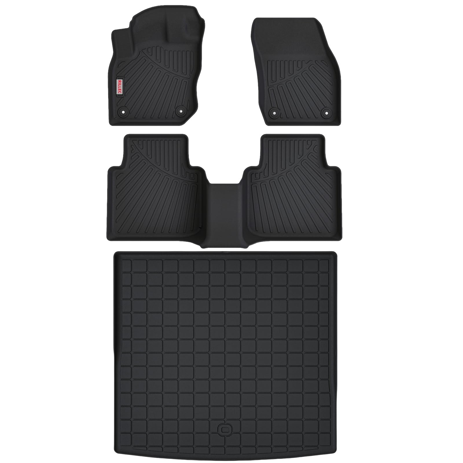Floor Mats for 2025-2027 Volkswagen/VW Tiguan with Cargo Liner Floor Mats for 2025-2027 Volkswagen/VW Tiguan with Cargo Liner