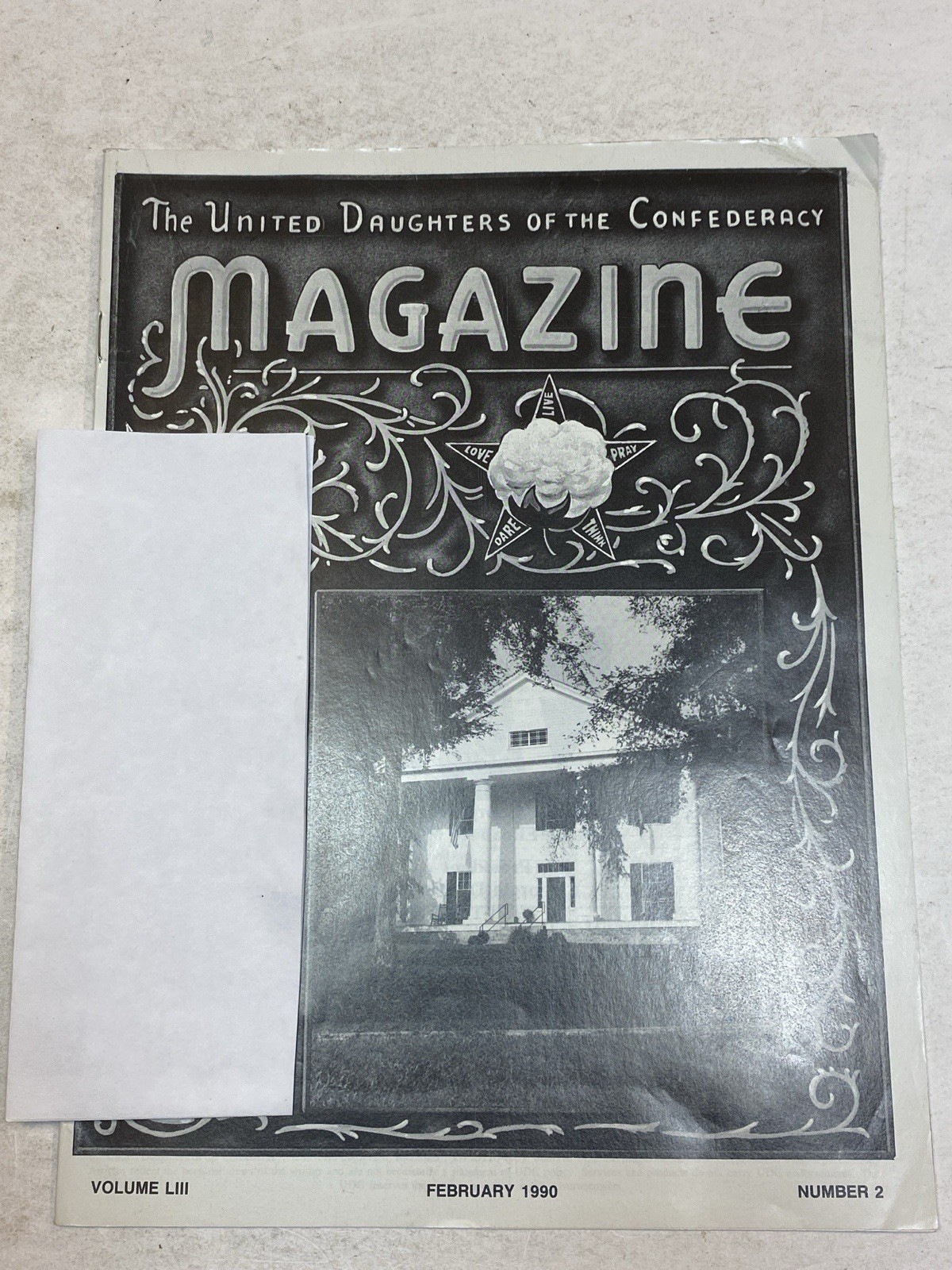 UDC United Daughters of the Confederacy Magazine Feb 1990 Bulloch Hall Roswell